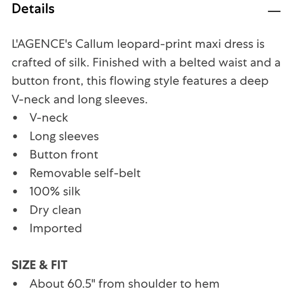 L'AGENCE Callum Leopard Print Sheer Silk Maxi Dress NWOT - Picture 11 of 11